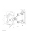 NEOMOUNTS BY NEWSTAR WL40S-850BL12 Select Screen Wall Mount 32-55inch max 40kg full motion 3 pivots VESA 200x200 Black - nr 2