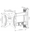 NEOMOUNTS BY NEWSTAR WL40-550BL12 Wallmount Full motion 3 pivots 32-55inch Max 35kg VESA max 200x200 Distance to wall 4.5-42cm Black - nr 72