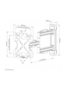 NEOMOUNTS BY NEWSTAR WL40S-850BL12 Select Screen Wall Mount 32-55inch max 40kg full motion 3 pivots VESA 200x200 Black - nr 45