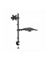 MANHATTAN Desktop Combo Mount with Monitor Arm and Laptop Stand 13 to 32inch Monitor up to 8kg and 10 to 17inch Notebook up to 8 kg - nr 30