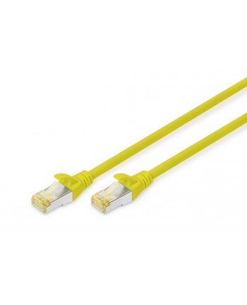 DIGITUS CAT 6A S-FTP patch cable Cu LSZH AWG 26/7 length 0.5 m color yellow nr 1