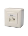 DIGITUS CAT 6A Class EA network outlet shielded 2x RJ45 LSA pure Kolor: BIAŁY surface mount vertical cable installation - nr 16