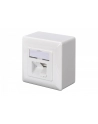 DIGITUS CAT 6A Class EA network outlet shielded 2x RJ45 LSA pure Kolor: BIAŁY surface mount vertical cable installation - nr 1