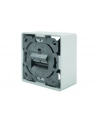 DIGITUS CAT 6A Class EA network outlet shielded 2x RJ45 LSA pure Kolor: BIAŁY surface mount vertical cable installation - nr 23