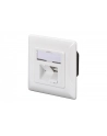 DIGITUS CAT 6A Class EA network outlet shielded 2x RJ45 LSA pure Kolor: BIAŁY surface mount vertical cable installation - nr 26
