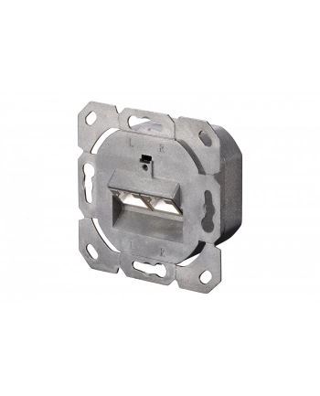DIGITUS CAT 6A Class EA network outlet shielded 2x RJ45 LSA pure Kolor: BIAŁY surface mount vertical cable installation nr 1