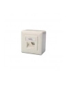 DIGITUS CAT 6A Class EA network outlet shielded 2x RJ45 LSA pure Kolor: BIAŁY surface mount vertical cable installation - nr 34