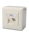 DIGITUS CAT 6A Class EA network outlet shielded 2x RJ45 LSA pure Kolor: BIAŁY surface mount vertical cable installation - nr 36