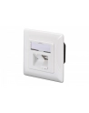 DIGITUS CAT 6A Class EA network outlet shielded 2x RJ45 LSA pure Kolor: BIAŁY surface mount vertical cable installation - nr 7