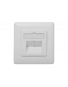 DIGITUS MODULARNY wall outlet 2xRJ45 Kolor: BIAŁY Cat6a fully shielded flush mount horizontal cable installation - nr 17