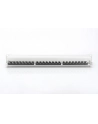 DIGITUS Patch Panel 19inch 24Port Cat6 shielded grey RAL7035 cableinstallation about LSA 10GBit up to 500 MHZ - nr 21