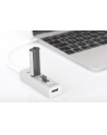 DIGITUS HUB/Koncentrator 3-portowy OTG USB Typ C USB 2.0 HighSpeed czytnik kart SD/Micro SD aluminium - nr 8