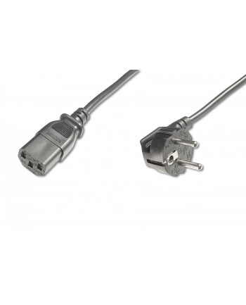 assmann electronic DIGITUS Kabel połączeniowy zasilający Typ Schuko kątowy/IEC C13 M/Ż czarny 2.5m