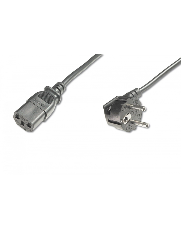 assmann electronic DIGITUS Kabel połączeniowy zasilający Typ Schuko kątowy/IEC C13 M/Ż czarny 2.5m główny