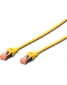 DIGITUS CAT 6 S-FTP patch cable Cu LSZH AWG 27/7 length 3 m color yellow - nr 21