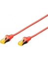 DIGITUS CAT 6A S-FTP patch cable Cu LSZH AWG 26/7 length 3 m color red - nr 15