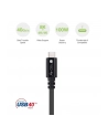 TECHLY USB 4 Gen 3 Type-C Cable M/M E-Mark 8K 40Gbps 100W PD 0.8m - nr 12