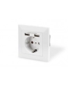 DIGITUS DA-70613 Safety Wall Outlet 2xUSB USB output total 5V 2.1A Input AC 250V 50Hz RAL 9003 - nr 15