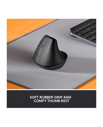 LOGITECH LIFT Left Vertical Ergonomic Mouse - GRAPHITE / BLACK - EMEA nr 2