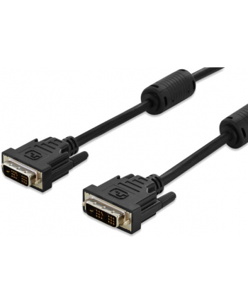 DIGITUS DVI-D Cable M/M 18+1 5.0m bulk DVI-D 18+1 M to DVI-D 18+1 M Single Link Kolor: CZARNY