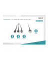 assmann electronic ASSMANN USB Charger cable USB A - Lightning+micro B+Type-C 1m 3in1 cable cotton CE bl - nr 24