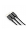 assmann electronic ASSMANN USB Charger cable USB A - Lightning+micro B+Type-C 1m 3in1 cable cotton CE bl - nr 41