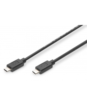 assmann electronic DIGITUS Kabel połączeniowy USB 2.0 HighSpeed Typ USB C/USB C M/M czarny 1m