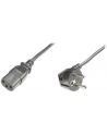 assmann electronic DIGITUS Kabel połączeniowy zasilający Typ Schuko kątowy/IEC C13 M/Ż czarny 5m - nr 1