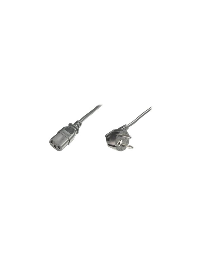 assmann electronic DIGITUS Kabel połączeniowy zasilający Typ Schuko kątowy/IEC C13 M/Ż czarny 5m główny