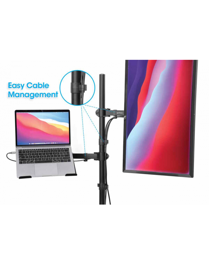 MANHATTAN Desktop Combo Mount with Monitor Arm and Laptop Stand 13 to 32inch Monitor up to 8kg and 10 to 17inch Notebook up to 8 kg główny