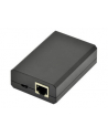 DIGITUS Gigabit PoE af Splitter10/100/1000Mbps 12W Input 802.3af PoE Output 5V/2A 9V/1.5A 12V/1A plastic housing Kolor: CZARNY - nr 1