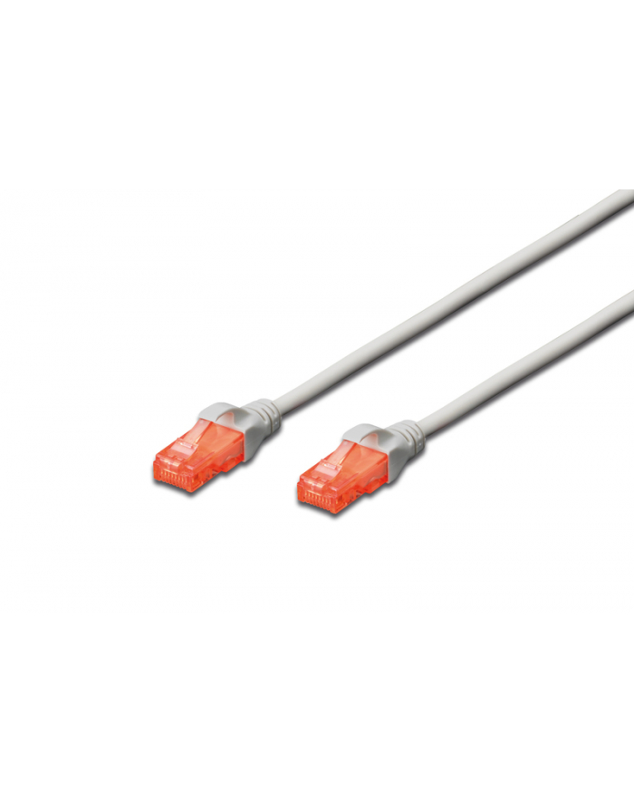 DIGITUS CAT 6 U-UTP patch cable Cu LSZH AWG 26/7 length 1.50 m color grey główny