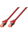 DIGITUS CAT 6 S-FTP patch cable Cu LSZH AWG 27/7 length 0.5 m color red - nr 9