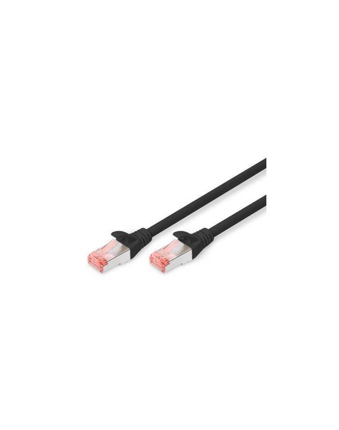 DIGITUS CAT 6 S-FTP patch cable Cu LSZH AWG 27/7 length 3 m color Kolor: CZARNY główny