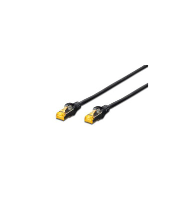 DIGITUS CAT 6A S-FTP patch cable Cu LSZH AWG 26/7 length 1 m color Kolor: CZARNY