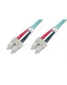 DIGITUS Kabel krosowy (patch cord) światłowodowy SC/SC dplx MM 50/125 OM4 LSOH 2m fioletowy - nr 15