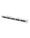 DIGITUS CAT 3 ISDN Patch Panel unshielded 25-port RJ45 8P4C LSA 1U rack mount color grey RAL 7035 - nr 1