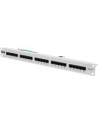 DIGITUS CAT 3 ISDN Patch Panel unshielded 25-port RJ45 8P4C LSA 1U rack mount color grey RAL 7035 - nr 20