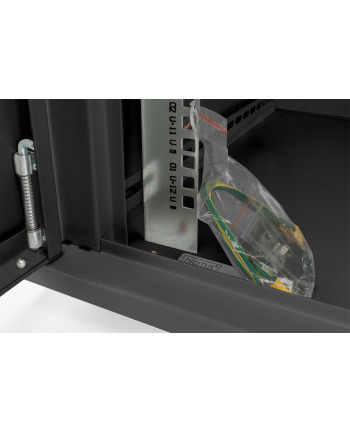 DIGITUS DN-19 09-U-EC-SW 9U wall mounting cabinet 505x600x450mm color Kolor: CZARNY RAL 9005