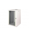 DIGITUS 19inch wall cabinet 20H SoHoline RAL7035 grey without tray H998xB600xT560mm - nr 23