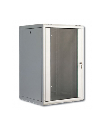 DIGITUS 19inch wall cabinet 20H SoHoline RAL7035 grey without tray H998xB600xT560mm