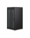 DIGITUS Network cabinet 19Inch 22U H21164mmxB600mmxT600mm Kolor: CZARNY RAL 9005 with glass door incl. 28xSreew-Set up to 600KG IP40 - nr 9