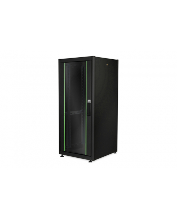 DIGITUS 26U network rack Dynamic Basic 1330x600x600mm color Kolor: CZARNY RAL 9005 with Glass Front door