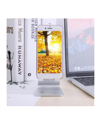 TECHLY Universal and Adjustable Desk Holder for Smartphone and Tablet