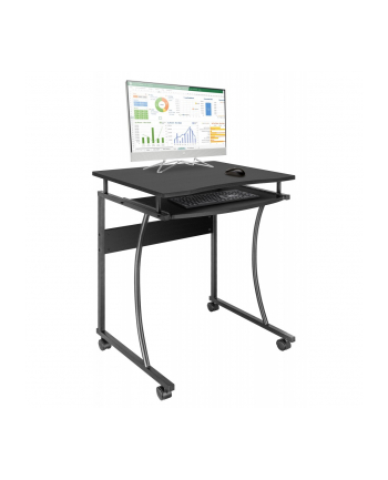 TECHLY Compact Desk with Slide-out Keyboard Tray