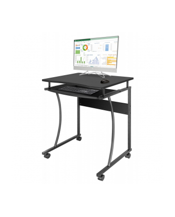 TECHLY Compact Desk with Slide-out Keyboard Tray