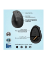 LOGITECH LIFT Right Vertical Ergonomic Mouse - GRAPHITE / BLACK - EMEA - nr 5