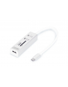 DIGITUS HUB/Koncentrator 3-portowy OTG USB Typ C USB 2.0 HighSpeed czytnik kart SD/Micro SD aluminium - nr 1