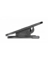 MANHATTAN Ergonomic Adjustable Footrest Under-Desk Comfort and Productivity Enhancer 300 x 380mm 12 x 15in. Rubberized Surface Black - nr 12