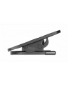 MANHATTAN Ergonomic Adjustable Footrest Under-Desk Comfort and Productivity Enhancer 300 x 380mm 12 x 15in. Rubberized Surface Black - nr 17